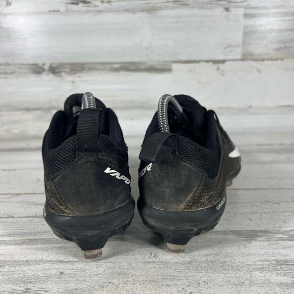 Nike‎ Lunar Vapor Men's Ultra Fly Pro Low Metal Black Baseball Cleats Size 8 - Picture 3 of 9